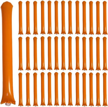 40pcs Round headTeam Spirit Boom Sticks Thunder Sticks Cheering Sticks Team Spirit Plastic Cheerleading Spirit Stick Clapper Inflatable Noise Maker Sports Supply (Glitter color)