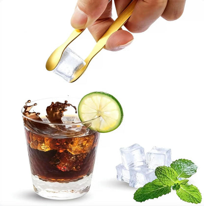 Ice Tongs Sugar Cubes Tongs - 12 Pack Stainless Steel Small Serving Tongs for Appetizers Coffee Tea Party