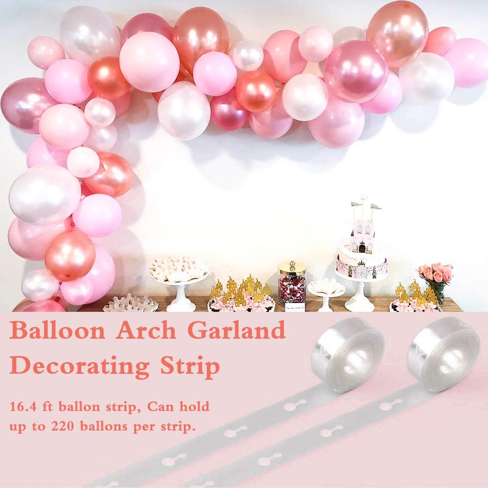 Balloon Clips(120 pcs), Tinabless Balloon Connectors for Decor Balloons Arch, Balloons Column Stand and Flowers - Birthday, Wedding, Baby Shower Party Decorations