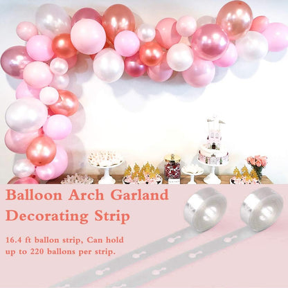 Balloon Clips(120 pcs), Tinabless Balloon Connectors for Decor Balloons Arch, Balloons Column Stand and Flowers - Birthday, Wedding, Baby Shower Party Decorations