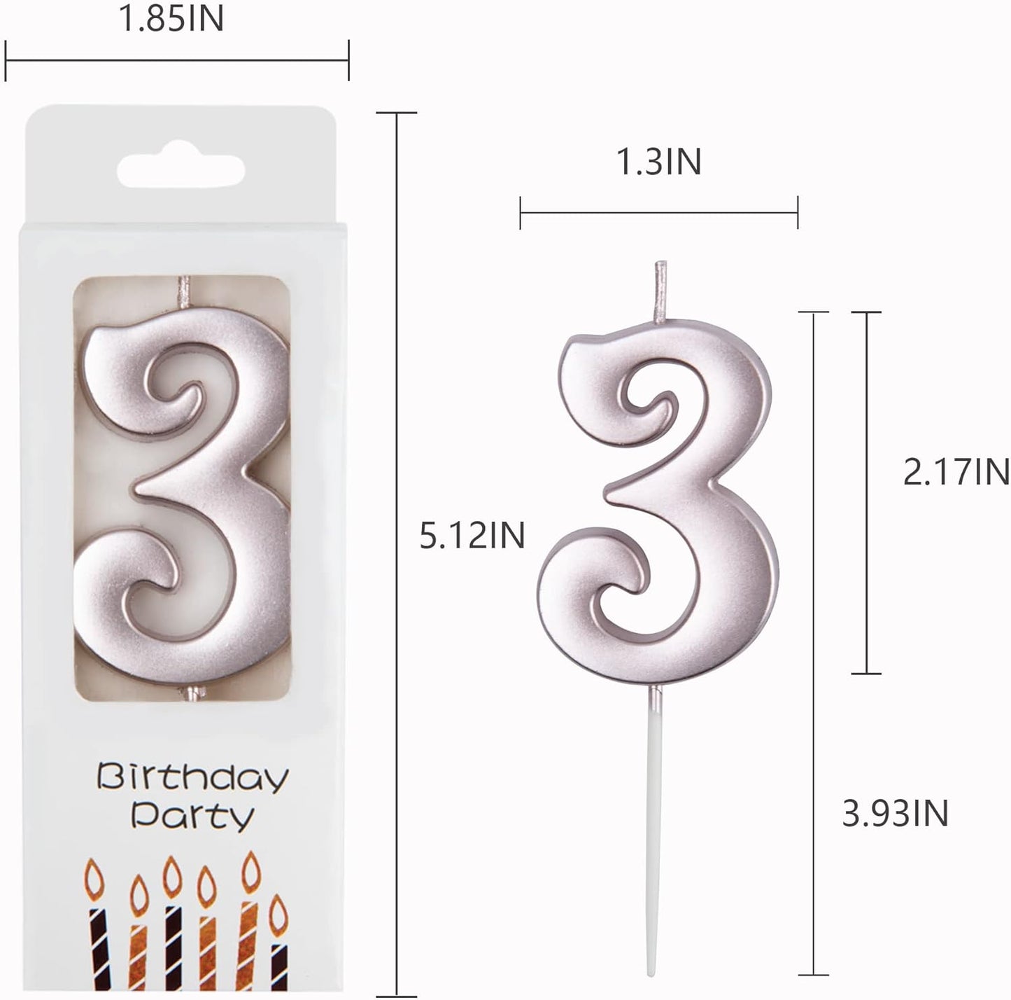 PHD CAKE 10-Count 0-9 Gold Number Birthday Candles, Number One Birthday, Gold Number Candles, Party Celebration, Baby Showers