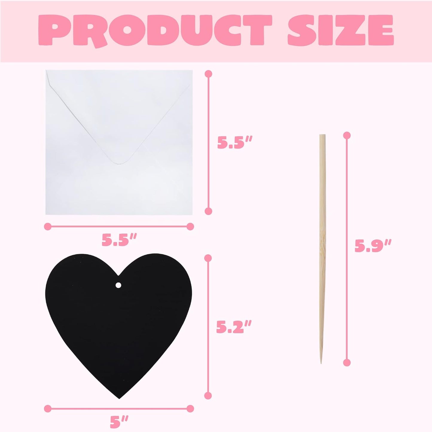 JOYIN 60 Packs Valentines Day Gifts Cards with Scratch Heart for Kids Magic Color Scratch Paper Heart Rainbow Cards for Valentine Crafts and Art Classroom Exchange, Party Favors