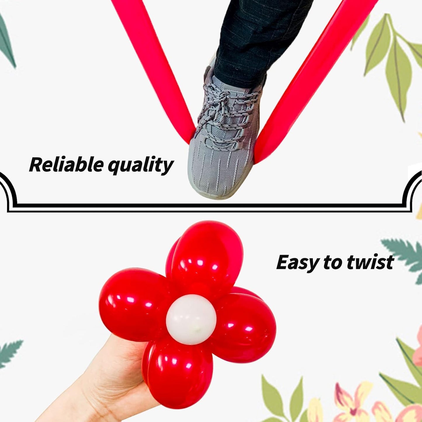 260 Balloons Clear, Thickening Long Balloons for Tying Arch, Twisting Latex Animals Magic Modeling Skinny Birthday Balloon for Kid‘s Party Wedding Decoartion Supply 100pcs