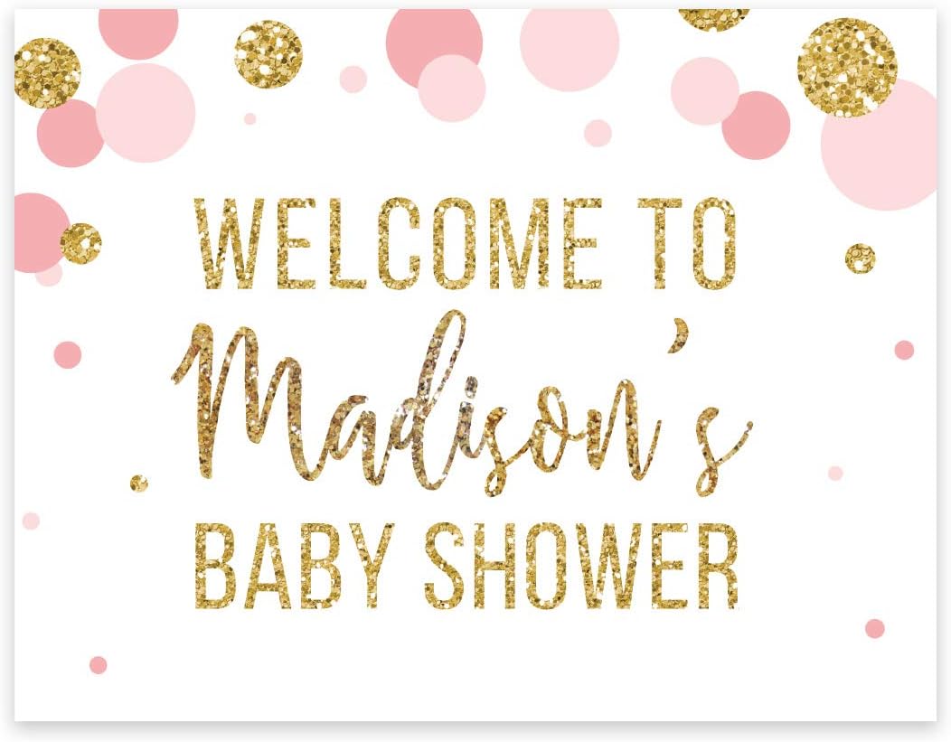Andaz Press Blush Pink Gold Glitter Girl Baby Shower, Printable Table Tent Place Cards, 20-Pack, Seat Placement Cards Blank Place Cards For Table Settings Name Cards for Wedding, Graduation Food Cards - Colors B