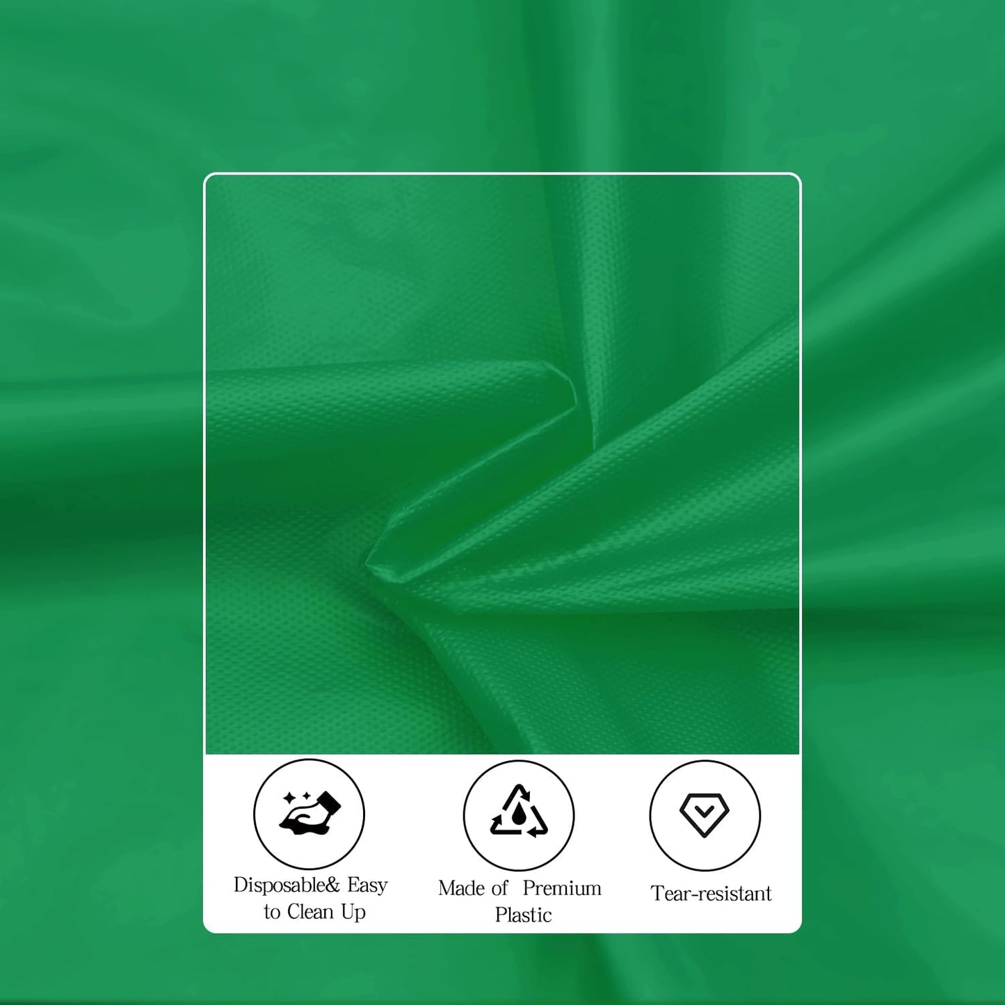 tujol Royal Blue 6 Pack Plastic Table Cloth 54" x 108", Disposable Tablecloths Rectangle Table Cover, Plastic Tablecloths for Parties