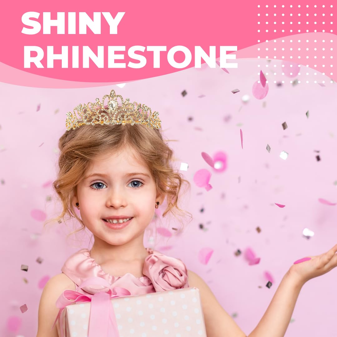 Birthday Tiara Crown with Sash for Women, Headband Hair Accessories for Wedding Party Costume