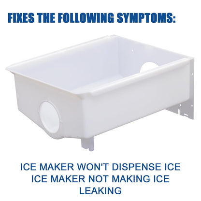 W10670845 AP6023698 Ice Maker Replacement Parts Refrigerator Ice Bucket Compatible with Whirlpool, Kenmore, kitchenaid, Amana Refrigerator Ice Bucket Fits 2196091, 1115342, 1115372, 2152701, etc.
