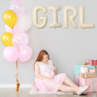 Cream Letter A Balloons,40 Inch Balloons Letter A Mylar Helium Large A Balloon for Birthday Party Anniversary Decorations