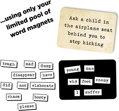 Ransom Notes - The Ridiculous Word Magnet Party Game, 3+ Players