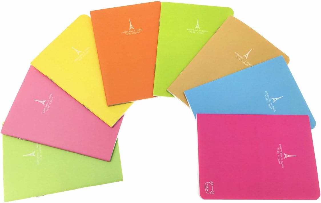 ALIMITOPIA 24pcs Mini Notebook Portable Pocket Notebook Journal Steno Memo MiniDaily NotePad,3.5X5 inches,24 sheets,College Ruled Pages(Candy Colors)