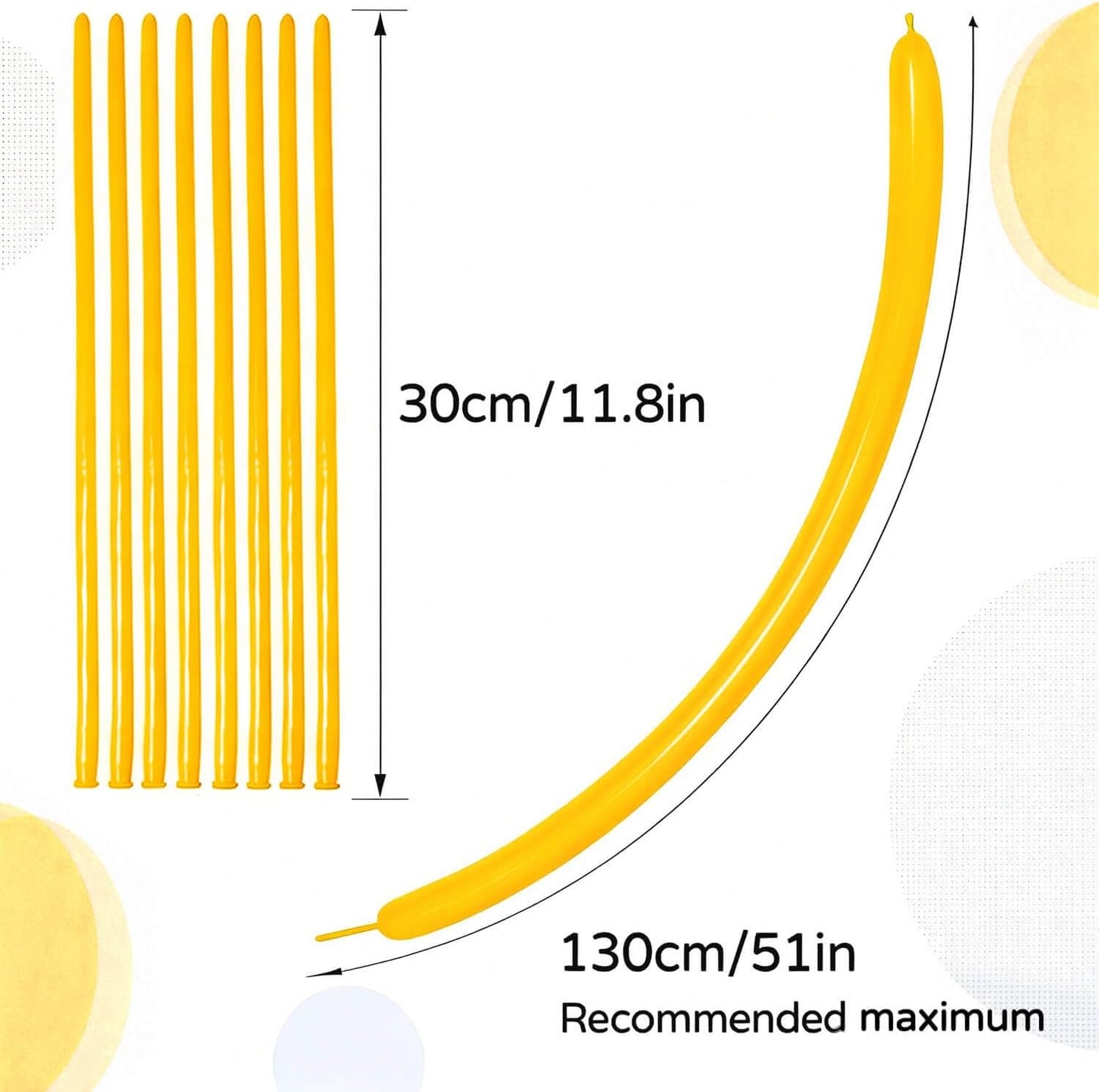 260 Clear Long Balloons for Animals, Thickening Skinny Latex Twisting for Arch Modeling Magic Clown Birthday Wedding Party Decorations 100pcs