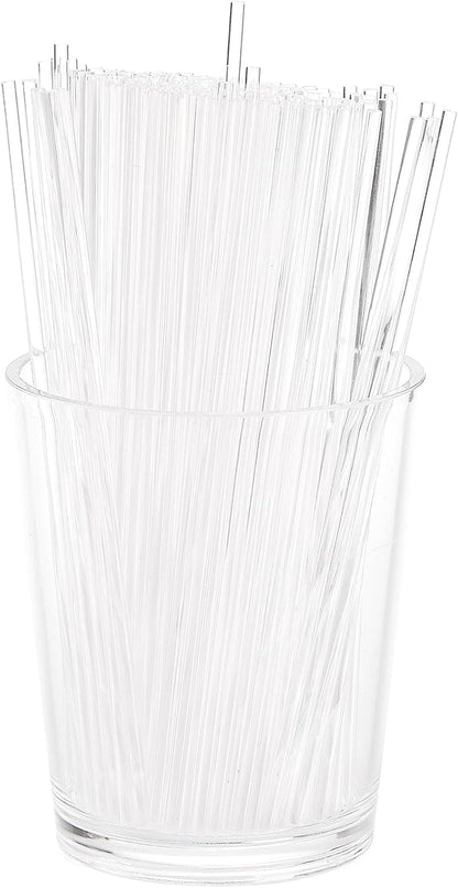 Frcctre 500 Pack Acrylic Lollipop Sticks, 6 Inch Clear Cake Pops Sticks Reusable Candy Sticks Treat Sticks for Cake Pops Cupcake Toppers Candy Dessert Chocolate Cookies