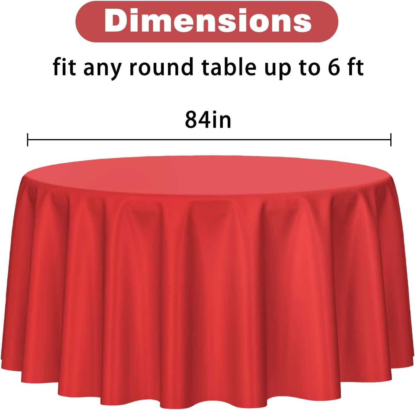Kopokita 2PCS Black Plastic Tablecloths 54 x 108 Inch, Disposable Table Cloths Rectangle Party Table Covers
