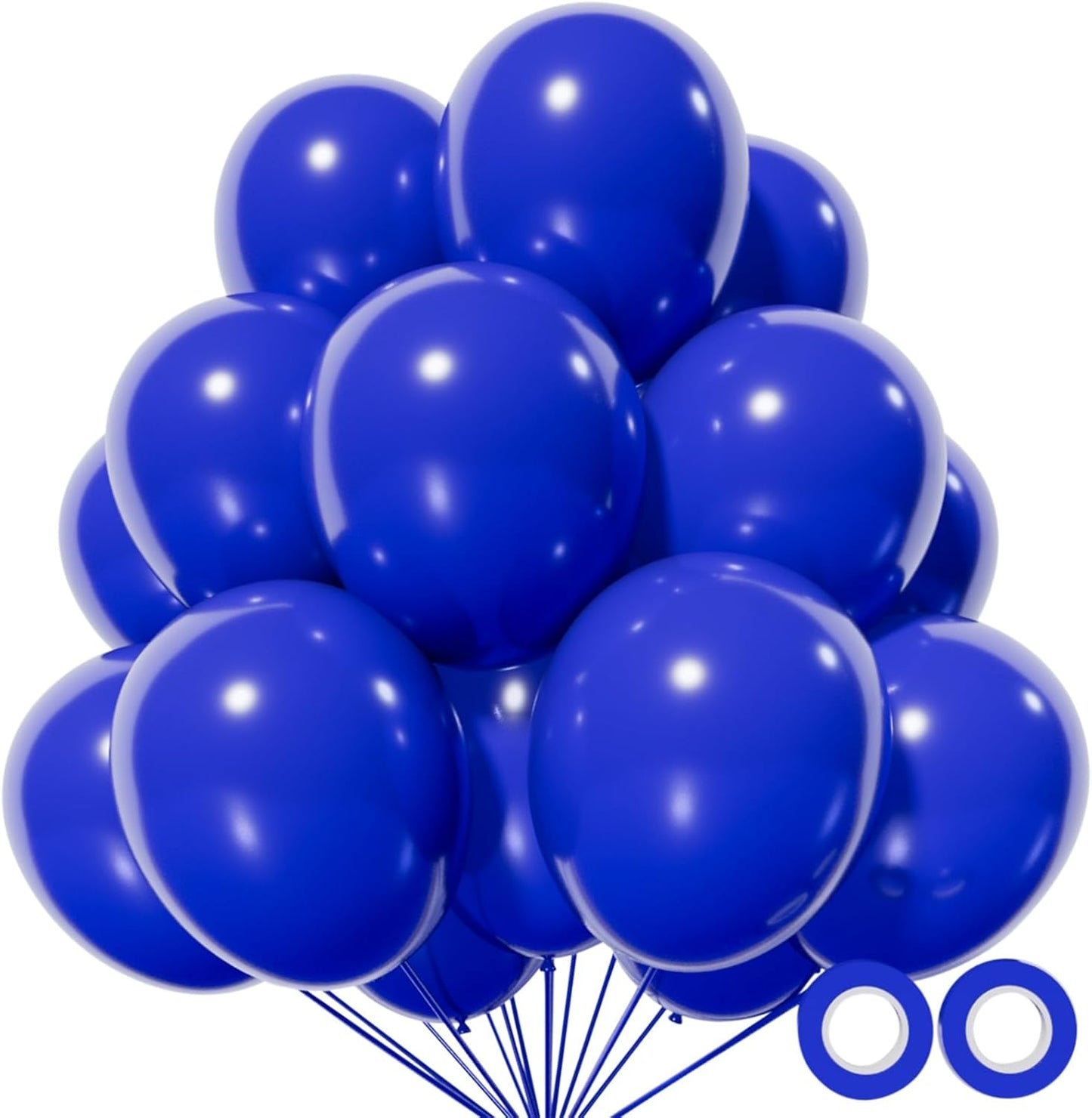 110pcs Black Balloon 12 inch, Black Latex Balloons for Birthday Party Baby Shower Wedding(with 2 Ribbons). - Colors B