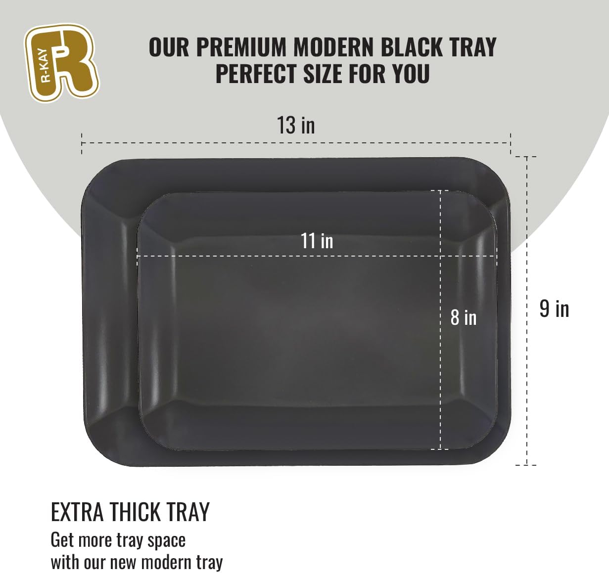 3 Pack Plastic Serving Trays for Party - Gold Serving Tray 8 x 11 Inch - Heavy Duty Dessert Trays for Food - Rectangular Party Serving Trays for Entertaining - Clear Cookie Platters