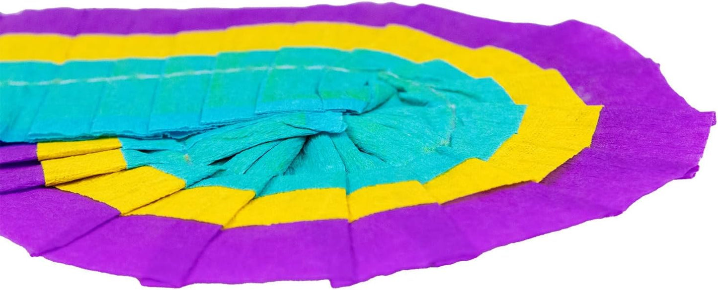 Multicolor Paper Pinata Blindfold (7.5" x 6.25") - Ideal for Kids' Birthday Parties & Celebrations, 1 Pc.