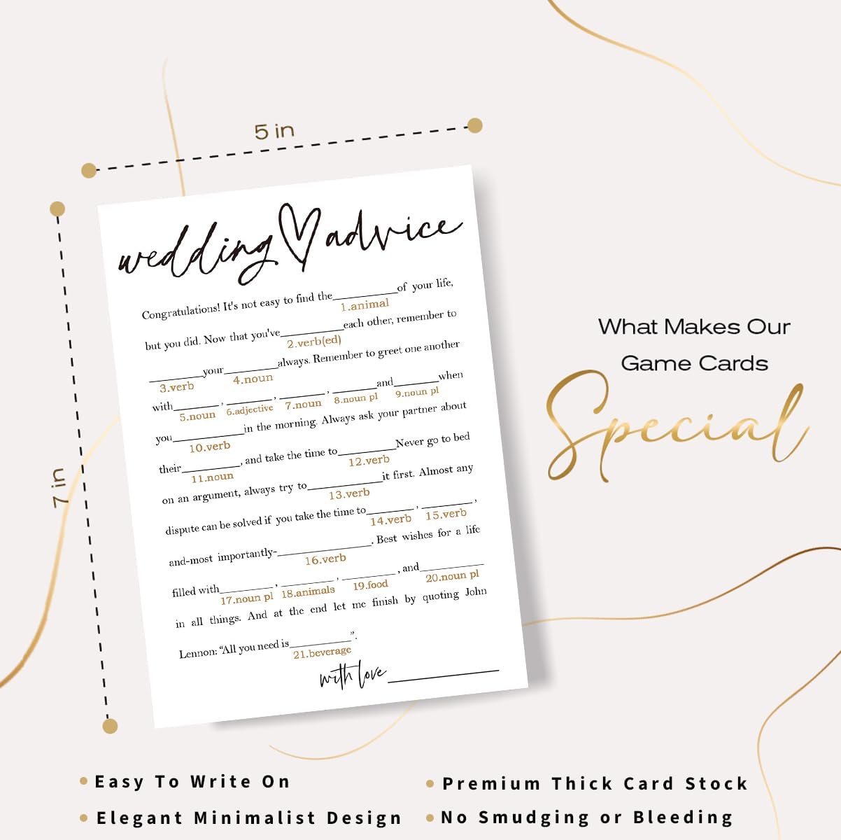 Bridal Shower Bingo, What Will The Bride to Be Receive, 25Pcs Bridal Bingo Game Cards, Engagement Party Games for Guests, Minimalist White Wedding Party Supplies - A18