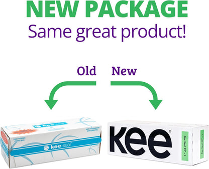 KEE-SEAL Disposable Pastry Bags, Piping Bag with Grip Tight Outer Surface, Smooth-Flow Interior, Easy Tear Perforation, Convenient Dispenser Box, 18-Inch, Clear