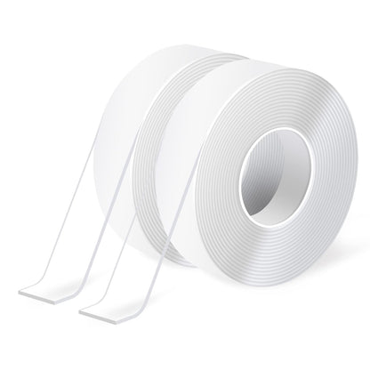 Art3d Double-Sided Mounting Tape (10FT), Multipurpose Removable Adhesive Foam Tape, Transparent, Household