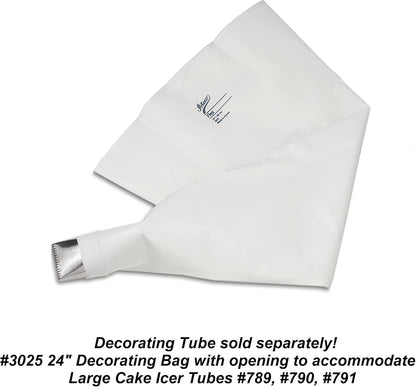 Ateco Flex Decorating Bag, Coated Nylon, 16-Inch, Reusable Baking Supply, White