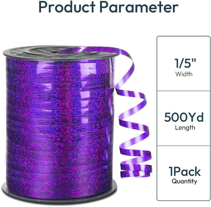KMER LIFE Premium Red Curling Ribbon, 1/5" Wide x 500 Yards Christmas Curling Ribbons for Gift Wrapping, Party Decoration, Balloon String, Ribbons for Florist Flower (1 Roll)