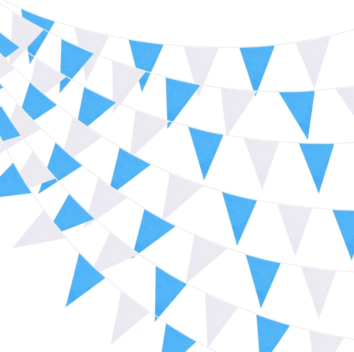 Hahafelt 100 Feet Pennant Banners Flags 75 Solid String Triangle Flags for Grand Opening, Carnival Theme Birthday Party Decoration Outdoor Events Classroom Decoration(Pink)