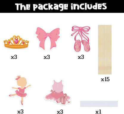 Beautiful Butterfly Centerpiece Sticks - Floral Baby Shower or Birthday Table Toppers - Butterfly Themed Gender Reveal Bridal Shower Party Decoration- Set of 15