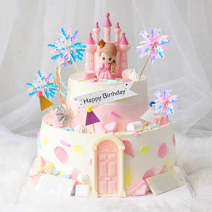 30Pcs Cupcake Toppers, Cake Decorating Kits, Sparkle Tinsel Firework Cake Toppers, Toothpicks Toppers For Baby Shower Diy Birthday Party Wedding Valentine's Day (30pc-Mixed)