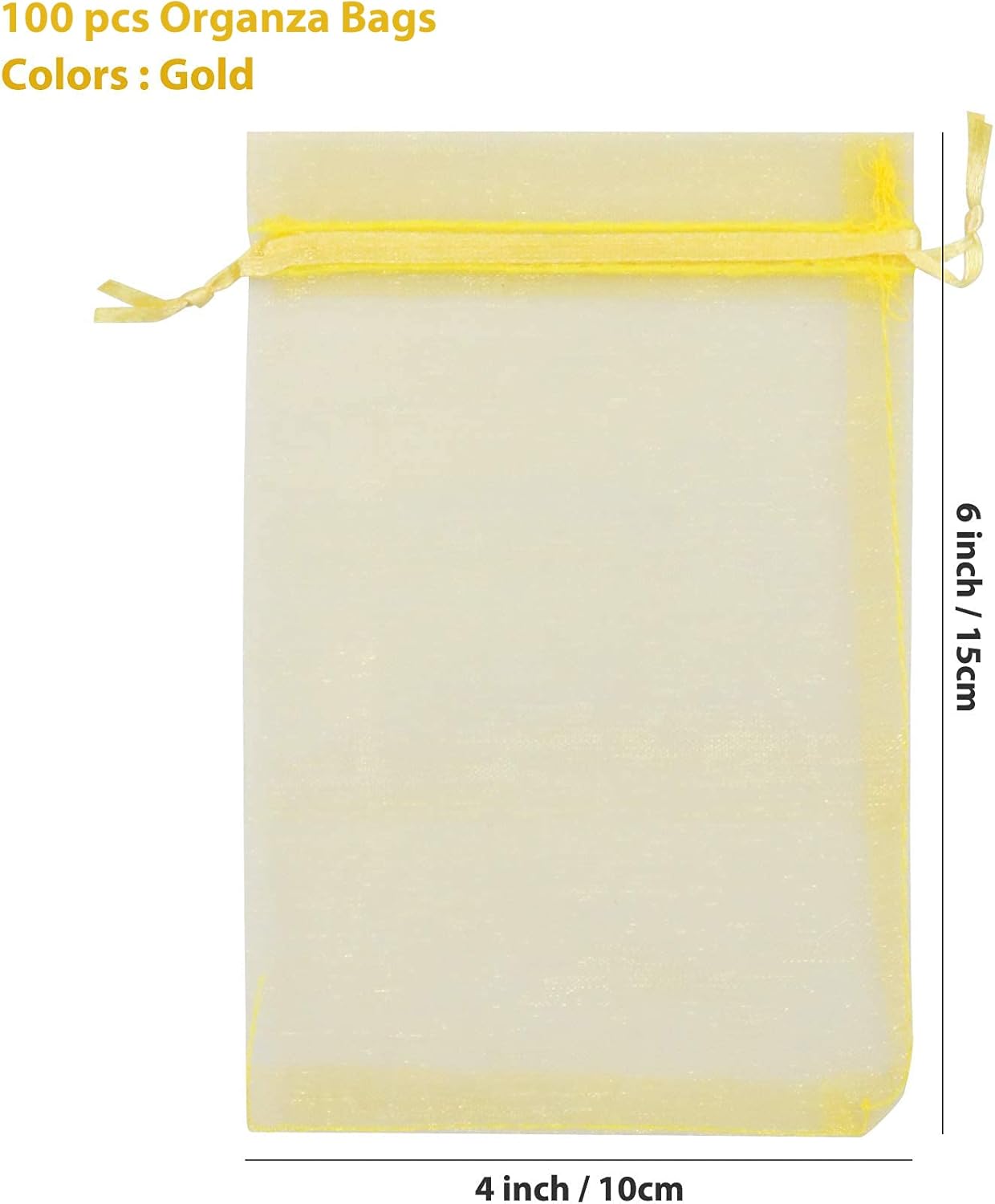 ANZNKU Pink Organza Bags 4 x 6 in 50PCS, Small Gift Bags for Goodie Candy Jewelry Soap Packaging, Cute Little Mesh Bag Drawstring Bulk for Wedding Birthday Party Favor Baby Shower & Easter Gifts Wrap