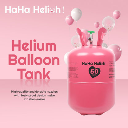 Helium Tank For Balloons At Home,13L Helium Tank Up To 50 Latex Balloons, Includes Filling Nozzle, Ideal for Birthday, Wedding & Party Decoration