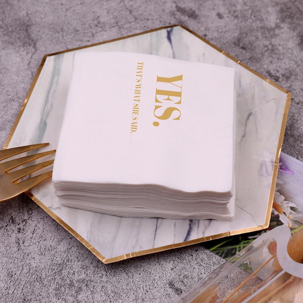 Funny Cocktail Napkins 100Pcs Funny Quotes Saying Disposable Paper Party Napkins 4.5 x 4.5 Two-ply (I Feel Sorry For People Who Don’t Know Us Napkins)
