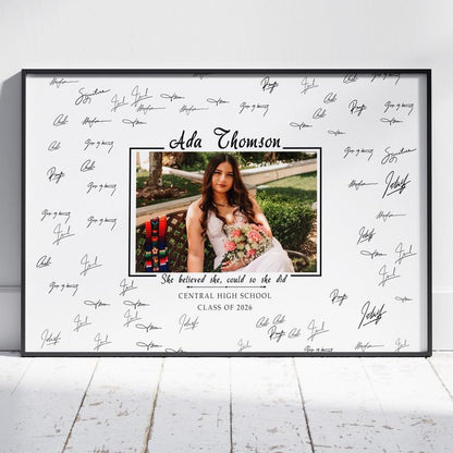 Personalized 2026 Graduation Party Welcome Sign, Minimalist Grads Decor, Class of 2026 Graduation Party Poster, Custom Graduation Party Sign, Congrats Grad Decorations Design 2