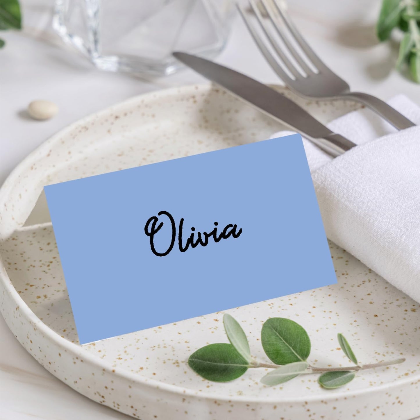 Gold Foil Place Cards for Table Setting, Printable Tent Cards for Food Buffet, Name Card for Wedding Banquet, Bridal Shower, Baby Shower, Birthday Party Decorations (25 Pack)-07