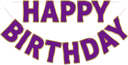 Happy Birthday Banner - 9ft Pre-Strung Happy Birthday Sign for Women, Men, Girls, Boys - No DIY Birthday Decorations & Party Supplies(Macaron)