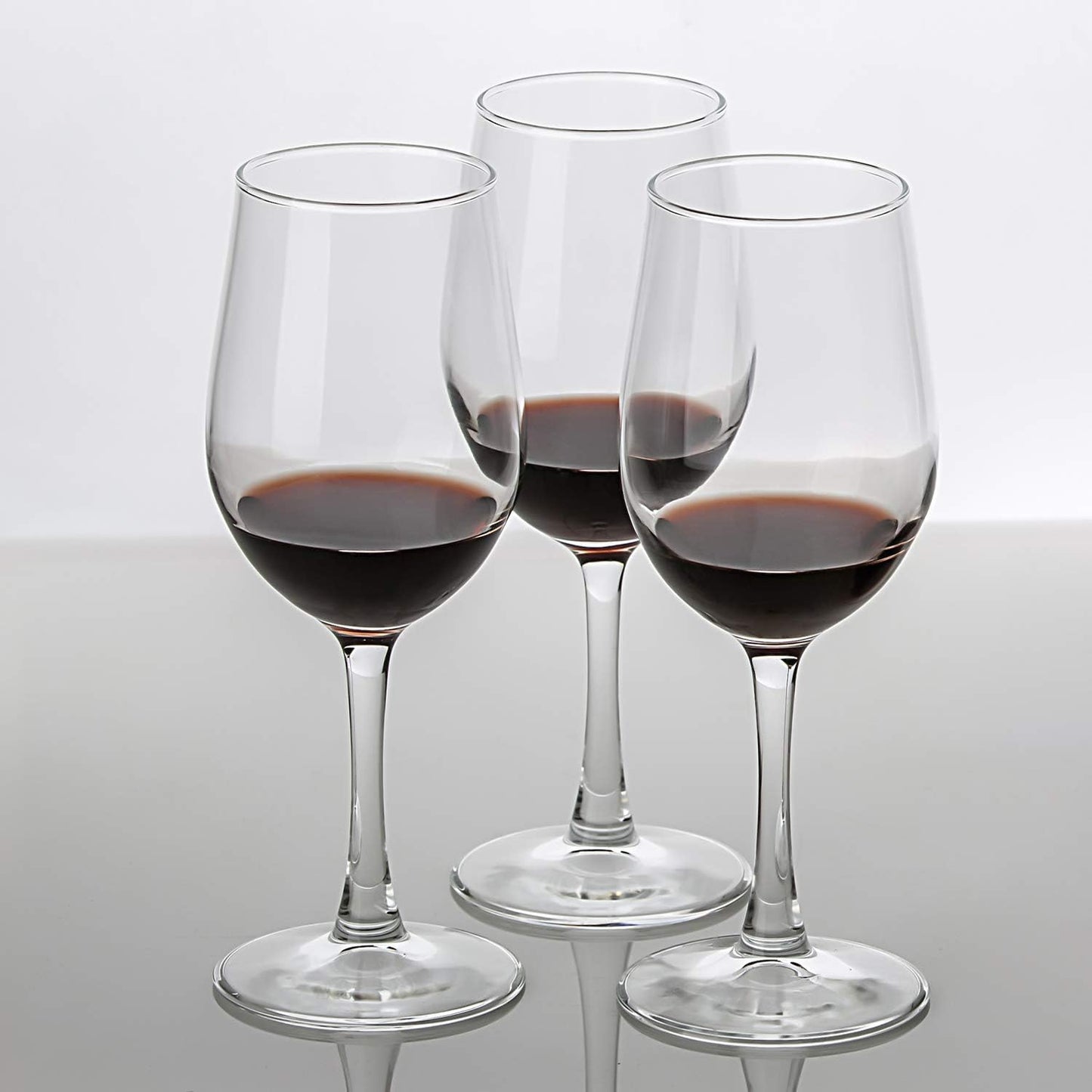 UMI UMIZILI 12 Ounce - Set of 12, Classic Durable Red/White Wine Glasses For Party