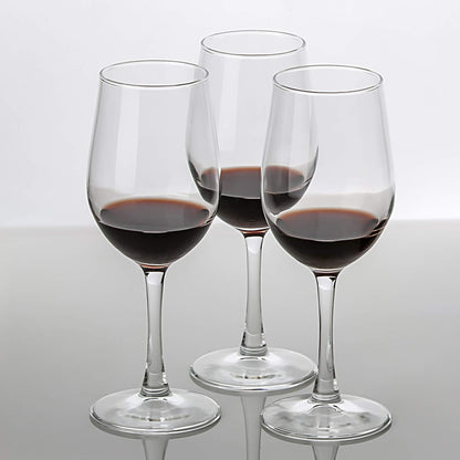 UMI UMIZILI 12 Ounce - Set of 12, Classic Durable Red/White Wine Glasses For Party