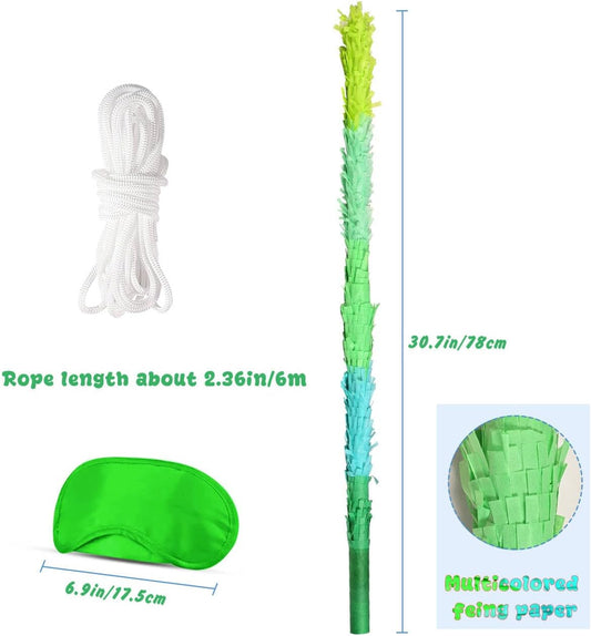 30 Inch Piñata Stick Kit Unbreakable Pinata Stick with Blindfold Blind Rope Suitable for Boys Girls Adults Can Have Fun at Any Party