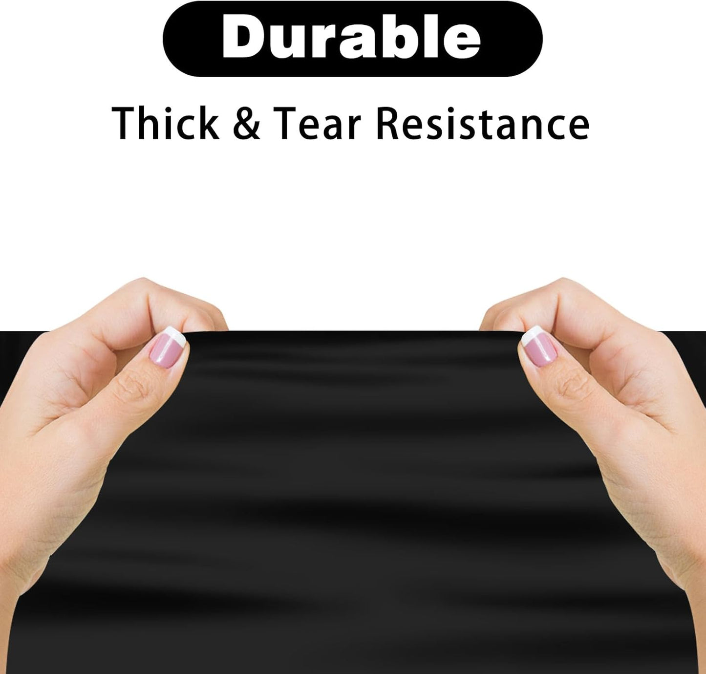 Kopokita 2PCS Black Plastic Tablecloths 54 x 108 Inch, Disposable Table Cloths Rectangle Party Table Covers