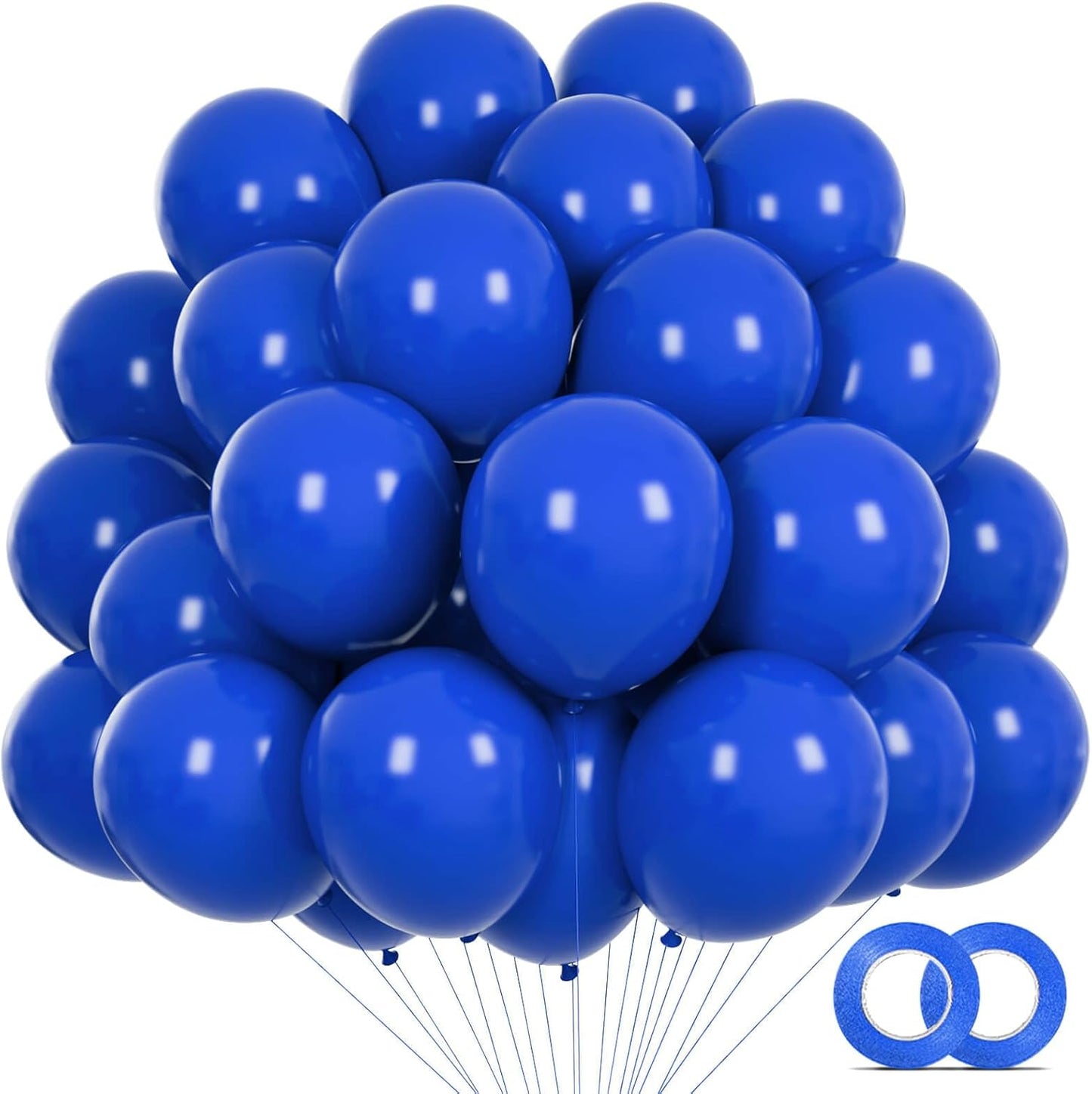 110pcs Black Balloon 12 inch, Black Latex Balloons for Birthday Party Baby Shower Wedding(with 2 Ribbons). - Colors A
