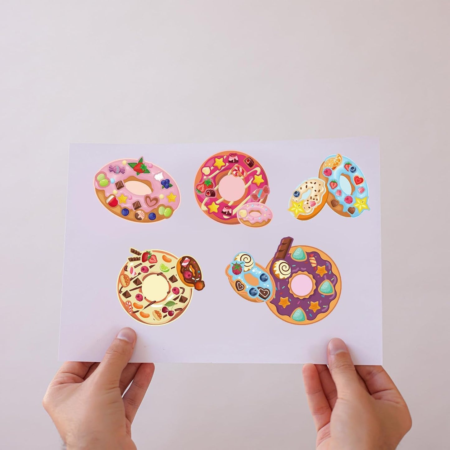 24 Sheets Cupcake Make a Face Sticker Sheets for Kids Todders Activities, Make Your Own Stickers for Kids Birthday Party Favor Supplies Craft