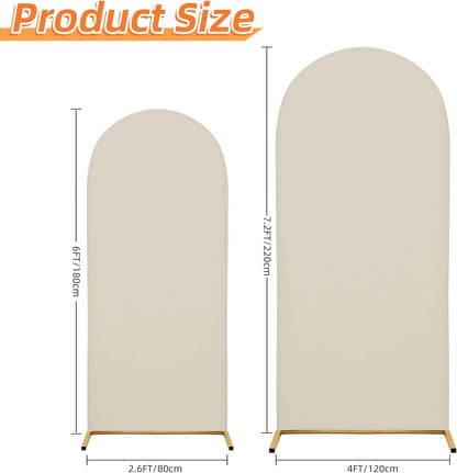 3-Piece Arch Cover Bundle – 7.2FT, 6.6FT & 6FT Stretch Spandex Backdrop Set – Wedding, Birthday & Photo Booth Arch Covers for Every Event