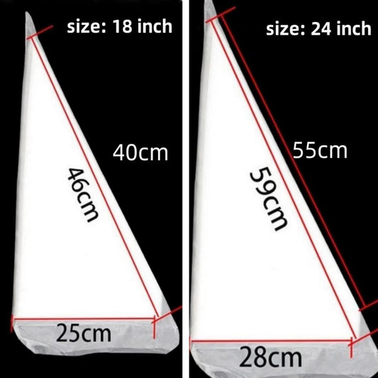 24 Inch Extra Large Piping Bags Disposable, Thickened 100Pcs Disposable Clear Plastic Icing Piping Bags, Food Grade Cake Decorating Bags for Dessert, Pastry, Cookies, Cupcake Decorating