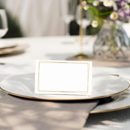 Eucalyptus Leaves Place Cards, Greenery Name Cards for Table Setting, Tented Food Setting Cards for Bridal Shower, Wedding, Baby Showers, Reserved Table Signs, 25 Pack Birthday Party Decorations -10