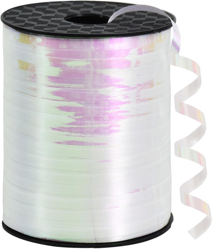 BEISHIDA 500 Yards Red Ribbon Crimped Curling, Balloon String Shiny Metallic Roll for Gift Wrapping Ribbon for Birthday Valentines Day Wedding Mother's Day Party Decorations