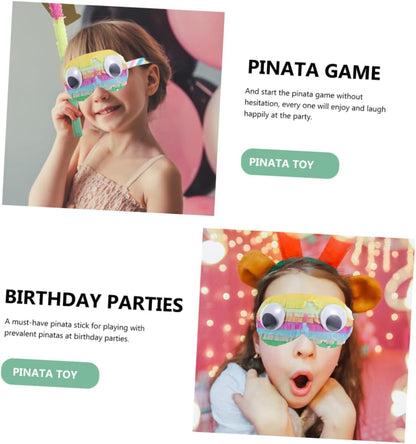 BESPORTBLE 2Pcs Paper Pinata Eye Masks for Birthday Party Game Supplies Fun Cosplay Accessories Lightweight for Celebrations and Photo Props