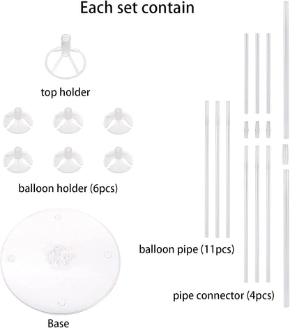 10 Sets of Balloon Stands for Table Balloon Stand Allowing Balloons To Float Without Helium Tank Balloon Holder Decorations for Birthday Party Wedding Festival Christmas