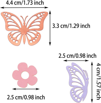 ONLYKXY 13g Butterfly Flower Table Confetti Decor Glitter Butterfly Decoration for Birthday Wedding Theme Thanks Giving Party Valentine's Mother's Day Scatter Bless Confetti (Glitter Gold)