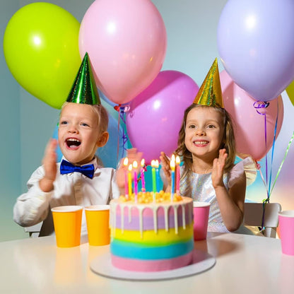 Balloon Stand Kit Set of 2, 7FT Metal Balloon Pillars Stand with Base, Reusable Balloon Columns for Birthday, Wedding, Baby Shower, Graduation Party Decorations