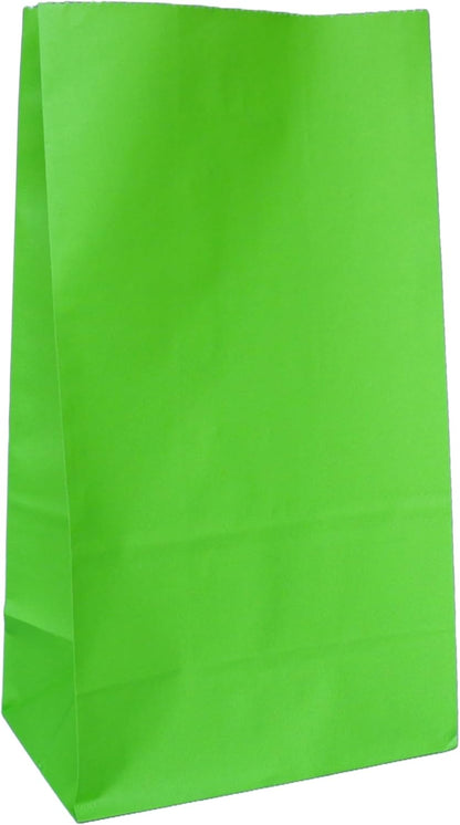 Partay Shenanigans Party Favor Bags - 50 Pack Kraft Paper Goodie Gift Lunch Treat Bags - Party Supplies for Theme Kids Birthday - 5"x3"x9" (Baby Blue)