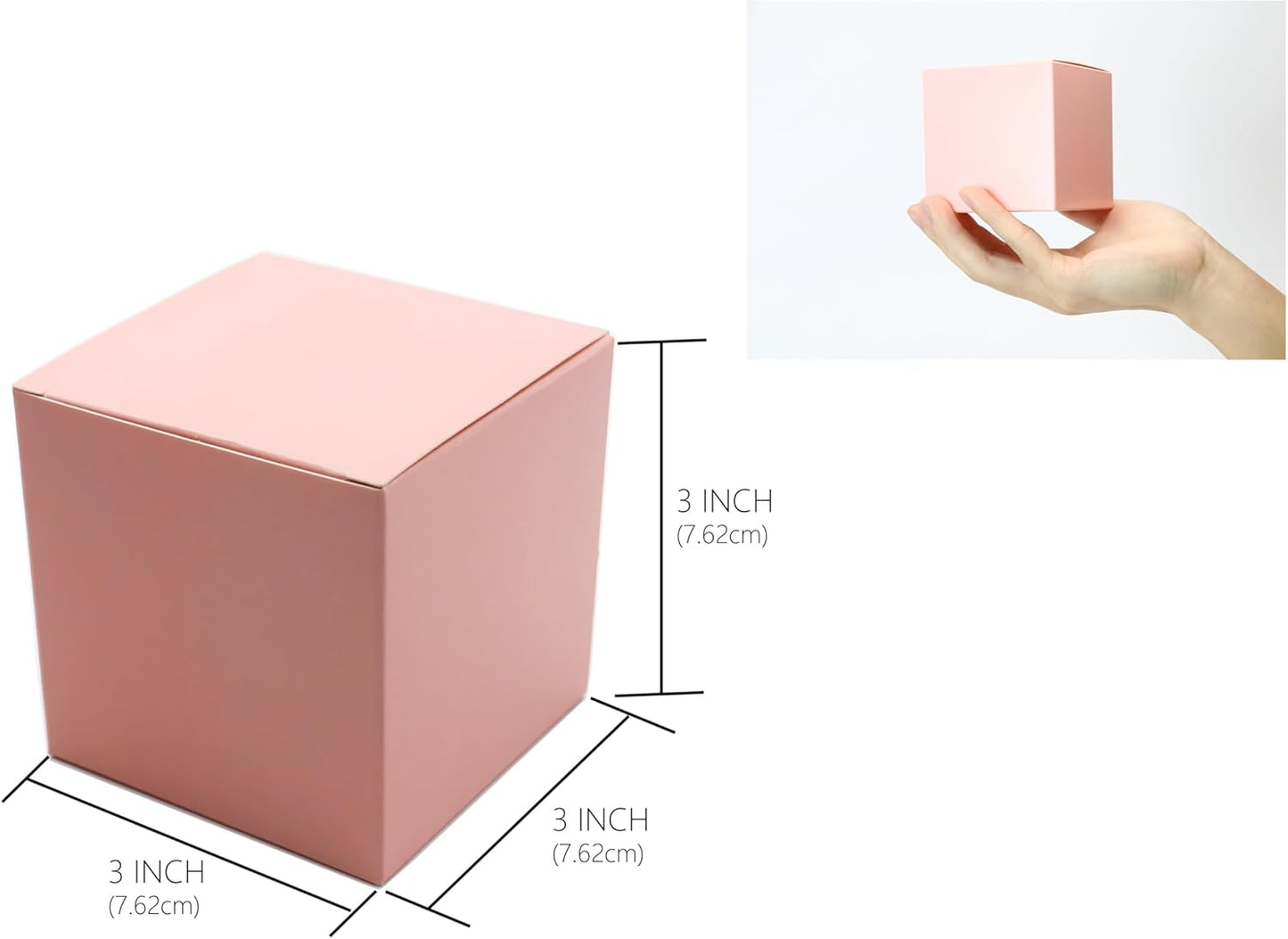 Oletx 24 Pcs Colorful Paper Gift Boxes, Small Candy Boxes Bulk, 3x3x3 inch Gift Box with Lids, Goodie Treat Boxes for Party Favors, Birthday Gifts, Wedding Gifts